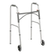 Folding Walker, Two Button with 5" Wheels - BeHope