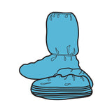 Boot Cover Hi Guard® One Size Fits Most Knee High Nonskid Sole Blue NonSterile