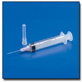 Seringue avec aiguille Bd 3 ml, seringue avec aiguille amovible 25 g x 5/8 po, stérile