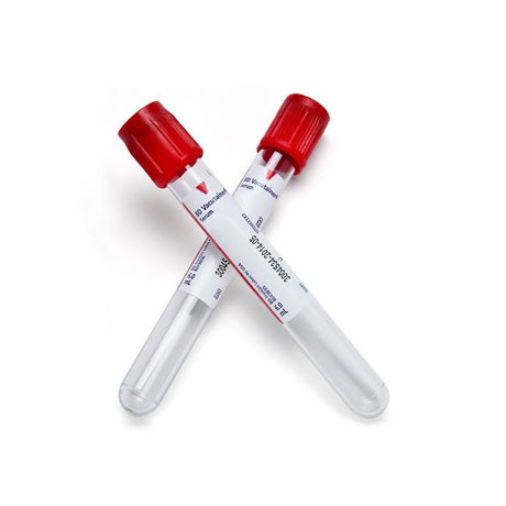 Vacutainer Red 10ml Draw No Gel Serum - BeHope