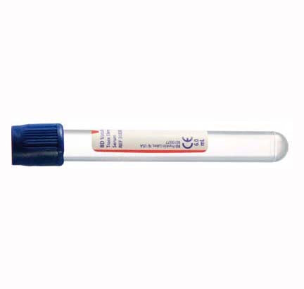 Vacutainer Tube Trce Plh 13 X 100 6.0 Uplbl R/bl Pln - BeHope
