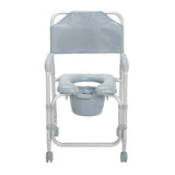 Aluminum Shower Chair and Commode with Casters - BeHope