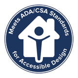 Chrome Knurled Grab Bar - BeHope