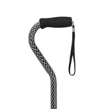 Offset Handle Cane Black Wave - BeHope