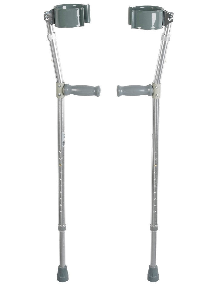 Lightweight Walking Forearm Crutches, Bariatric, 1 Pair - BeHope
