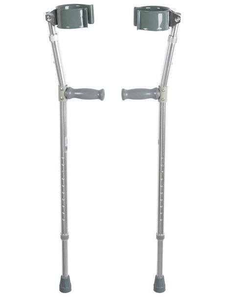 Lightweight Walking Forearm Crutches, Bariatric, 1 Pair - BeHope