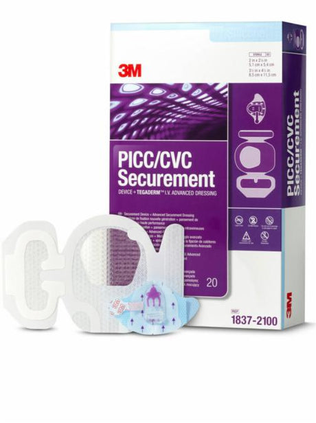 Picc/cvc Securement Device Tegaderm Iv Advanced 5.1cmx5.4cm (device) 8.5cmx11.5cm (dressing)  - BeHope