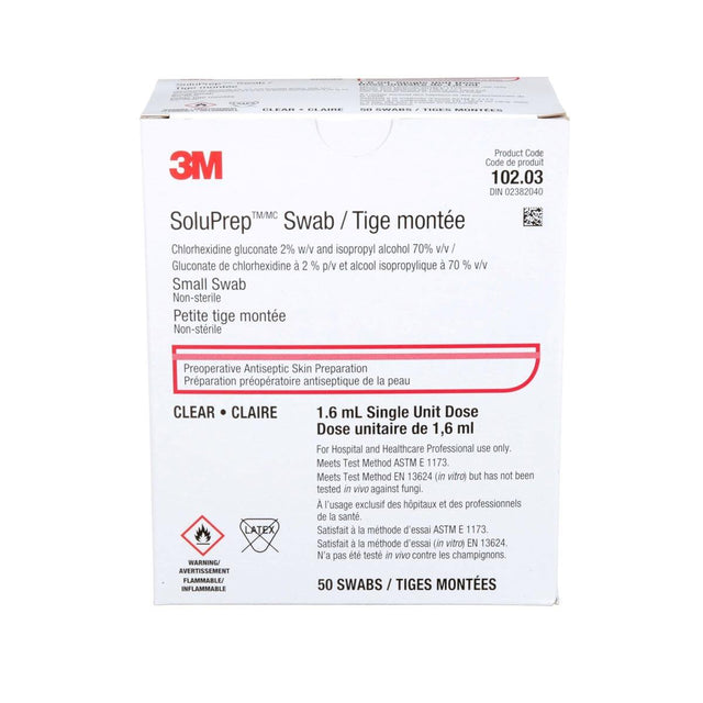 Soluprep I.v. Small Swabstick With And 70% Alcohol Clear - BeHope