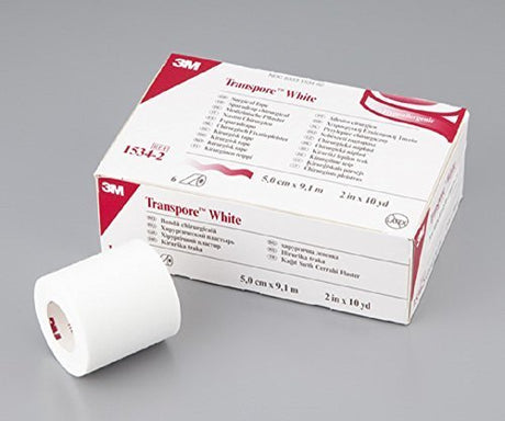 BX/6 TRANSPORE TAPE, 2IN X 10YD, WHITE. - BeHope