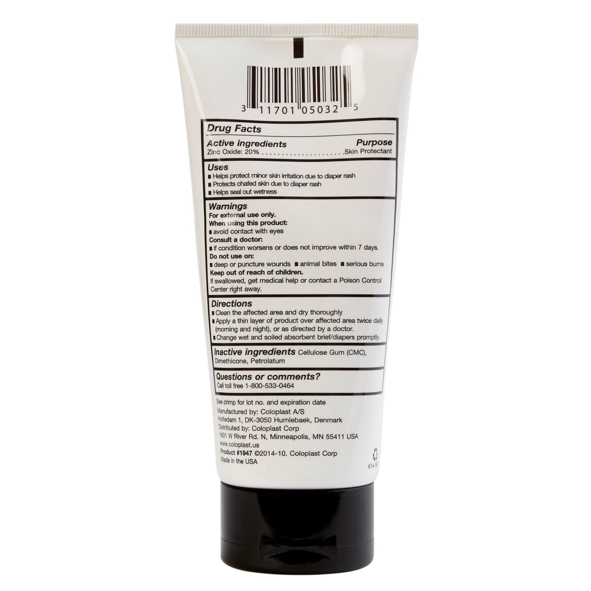 Skin Protectant Critic-Aid® 6 oz. Tube Scented Paste CHG Compatible