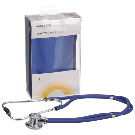 Reusable Aneroid / Stethoscope Set McKesson Brand 23 to 33 cm Adult Cuff Dual Head Sprague Stethoscope Pocket Aneroid - BeHope
