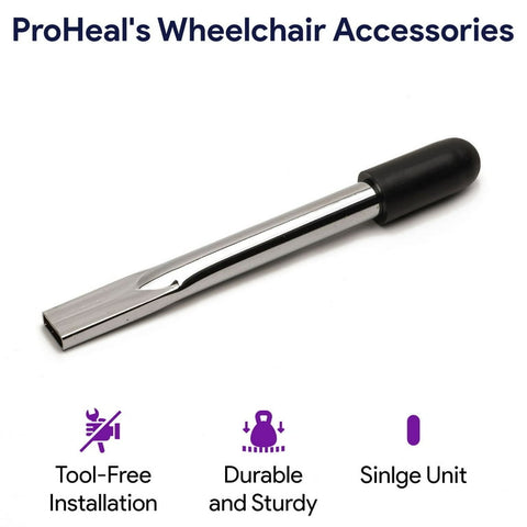 Wheelchair Transport Chair Brake Handle Extensions, 8" - BeHope
