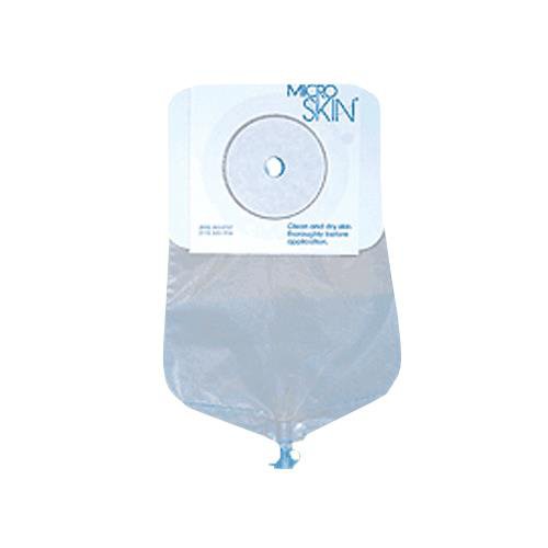 Urostomy Pouch MicroSkin® One-Piece System 9 Inch Length Flat, Trim to Fit Up to 1-3/4 Inch Stoma Drainable - BeHope