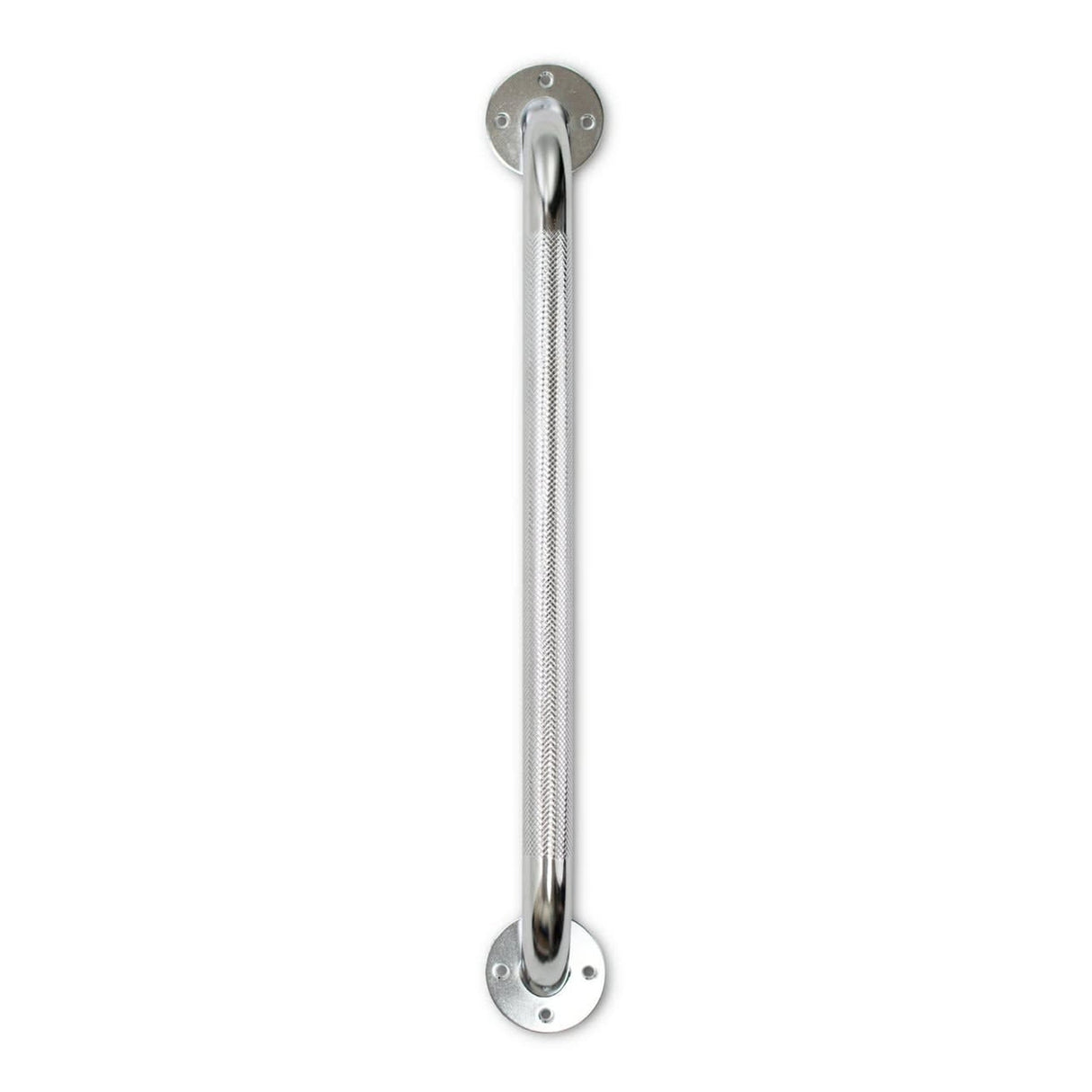 Chrome Knurled Grab Bar, 18" - BeHope