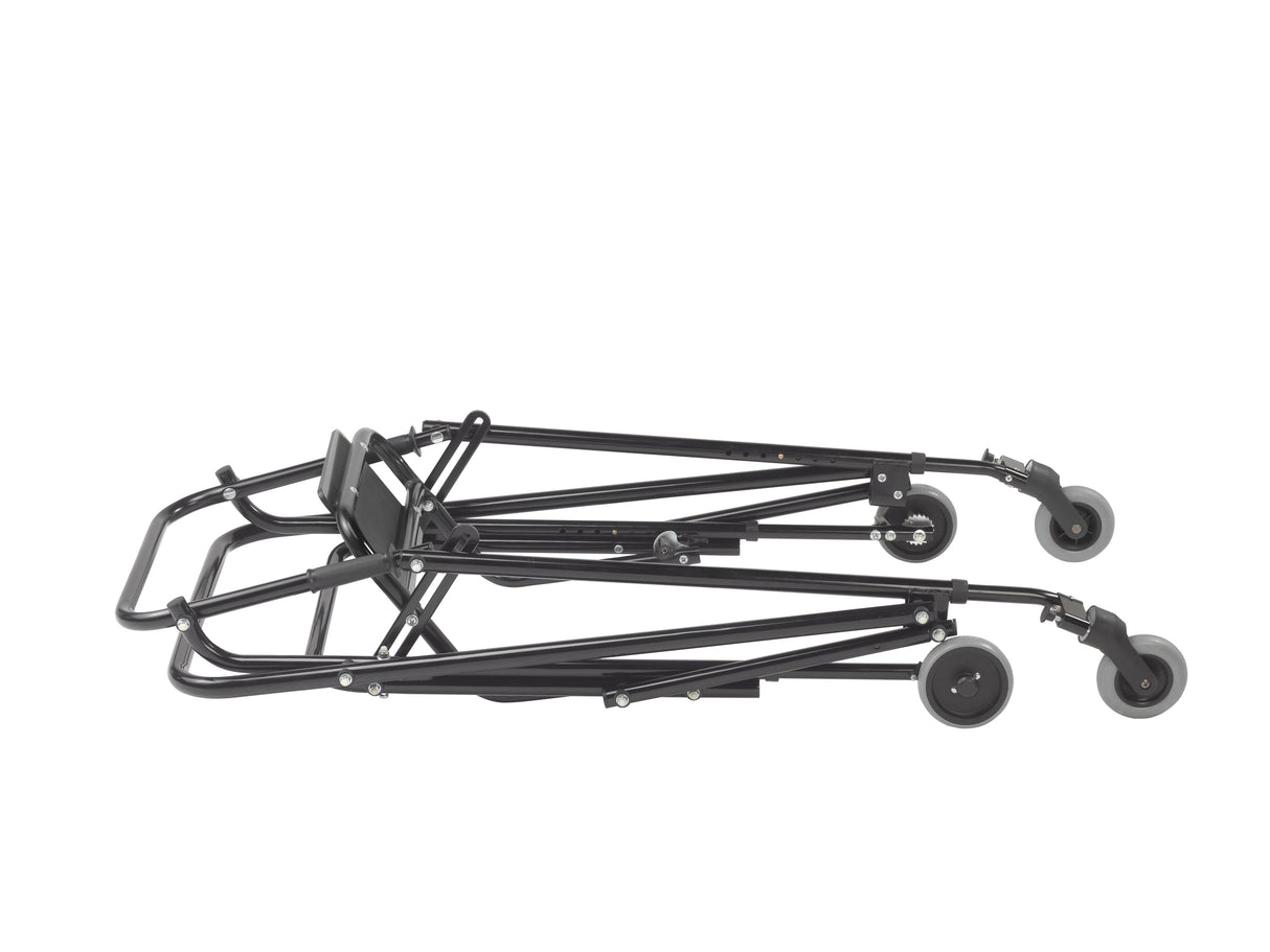 Nimbo 2G Lightweight Posterior Walker with Seat, Extra Large, Emperor Black - BeHope