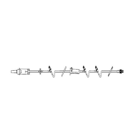 Iv Continu-flo Solution Set W/three Clearlink Luer Activated Valve & Luer Lock Adapter With Retractable Collar 107" Length 10 Drop Case/48 Each