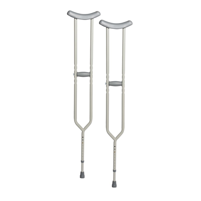Bariatric Heavy Duty Walking Crutches, Tall Adult, 1 Pair - BeHope