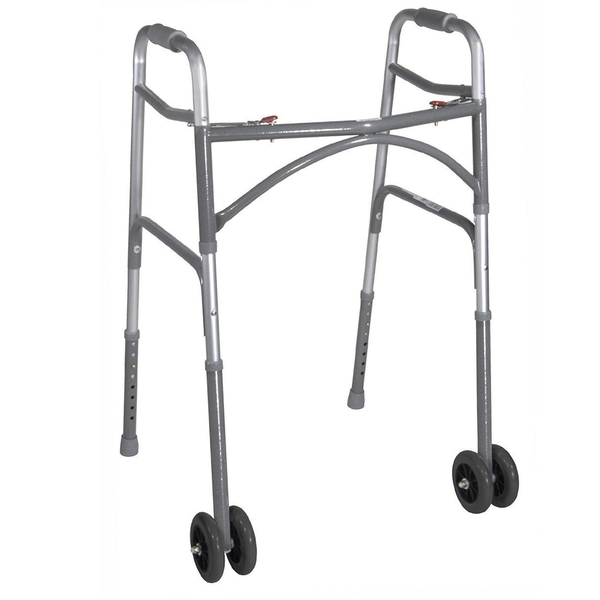 Heavy Duty Bariatric Two Button Walker With Wheels - BeHope