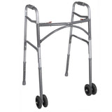 Heavy Duty Bariatric Two Button Walker With Wheels - BeHope