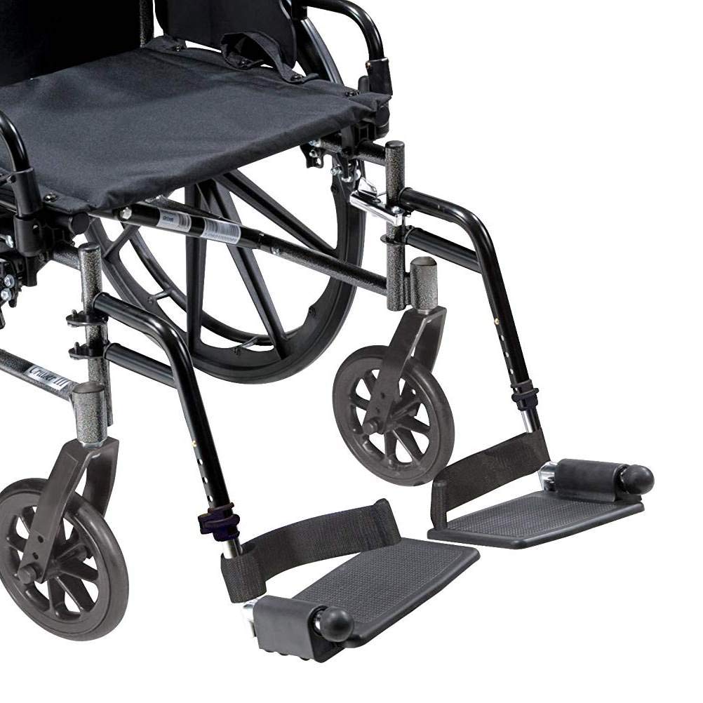 Cruiser Iii Light Weight Wheelchair With Flip Back Removable Arms, Desk Arms, Swing Away Footrests, 16" Seat - BeHope