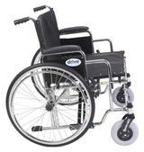 Sentra Ec Heavy Duty Extra Wide Wheelchair, Detachable Full Arms, Elevating Leg Rests, 30" Seat - BeHope