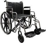 Sentra Ec Heavy Duty Wheelchair, Detachable Desk Arms, Elevating Leg Rests, 24"seat - BeHope