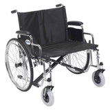 Sentra Ec Heavy Duty Extra Wide Wheelchair, Detachable Desk Arms, Swing Away Footrests, 30" Seat - BeHope
