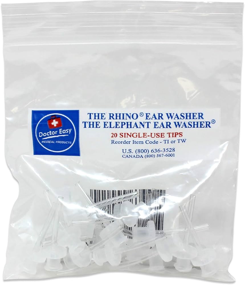 Elephant And Rhino Ear Wash Single Use Tips Pkg/20 Each - Behope