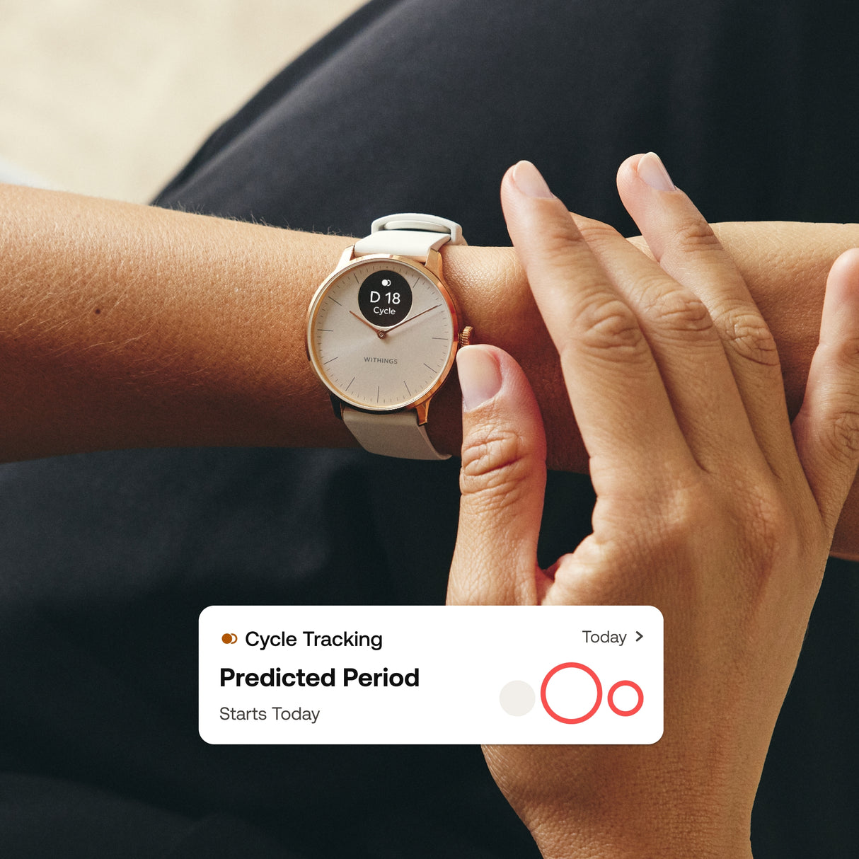 Smartwatch ScanWatch Light 37mm Withings 24 Hours Grayscale OLED Display