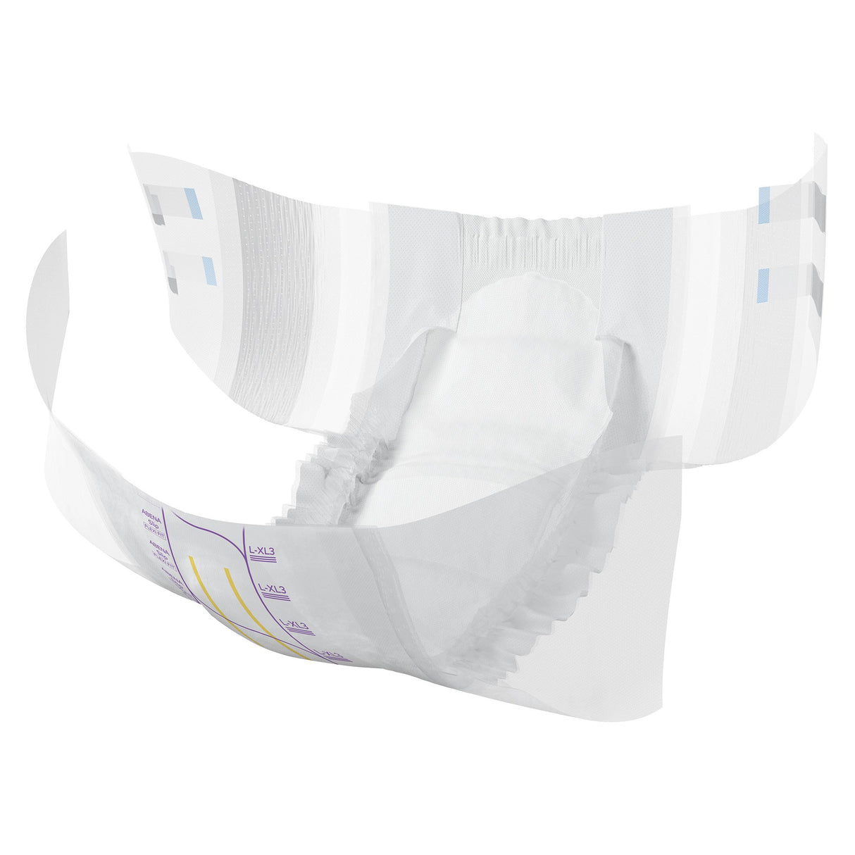 Unisex Adult Incontinence Brief Abena Slip Flexi Fit Large / X-Large Disposable Heavy Absorbency