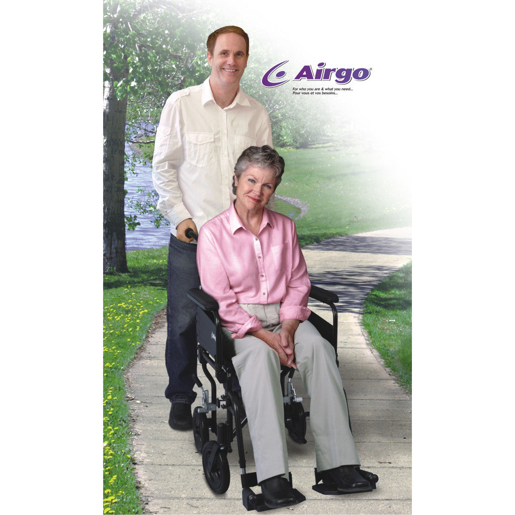 Airgo Comfort-Plus Lightweight Transport Chair - BeHope