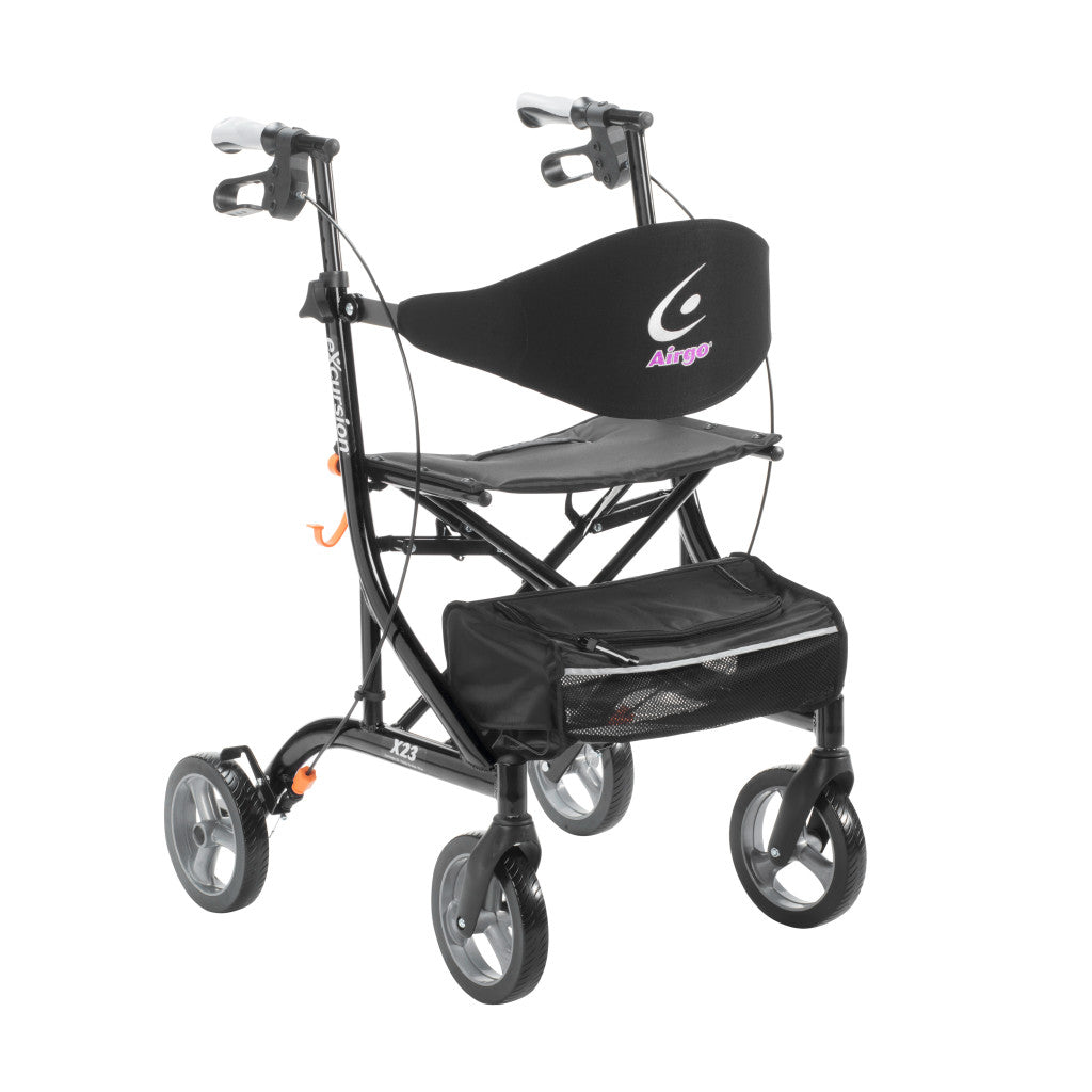 Airgo eXcursion X23 Lightweight Side-fold Rollator Tall Height - BeHope