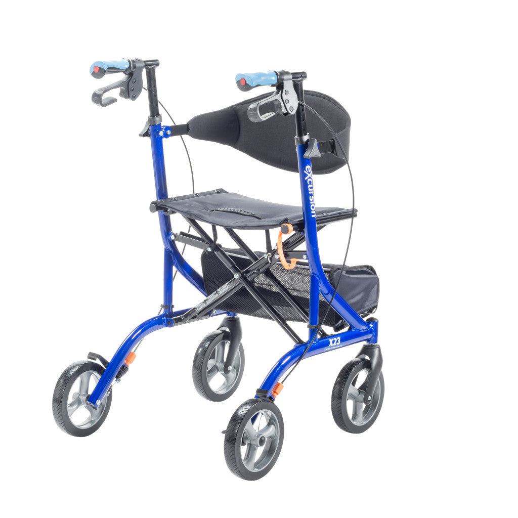 Airgo eXcursion X23 Lightweight Side-fold Rollator Tall Height - BeHope
