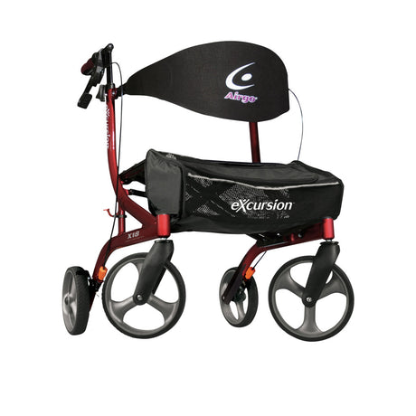 Airgo eXcursion X18 Lightweight Side-fold Rollator Hemi Height - BeHope