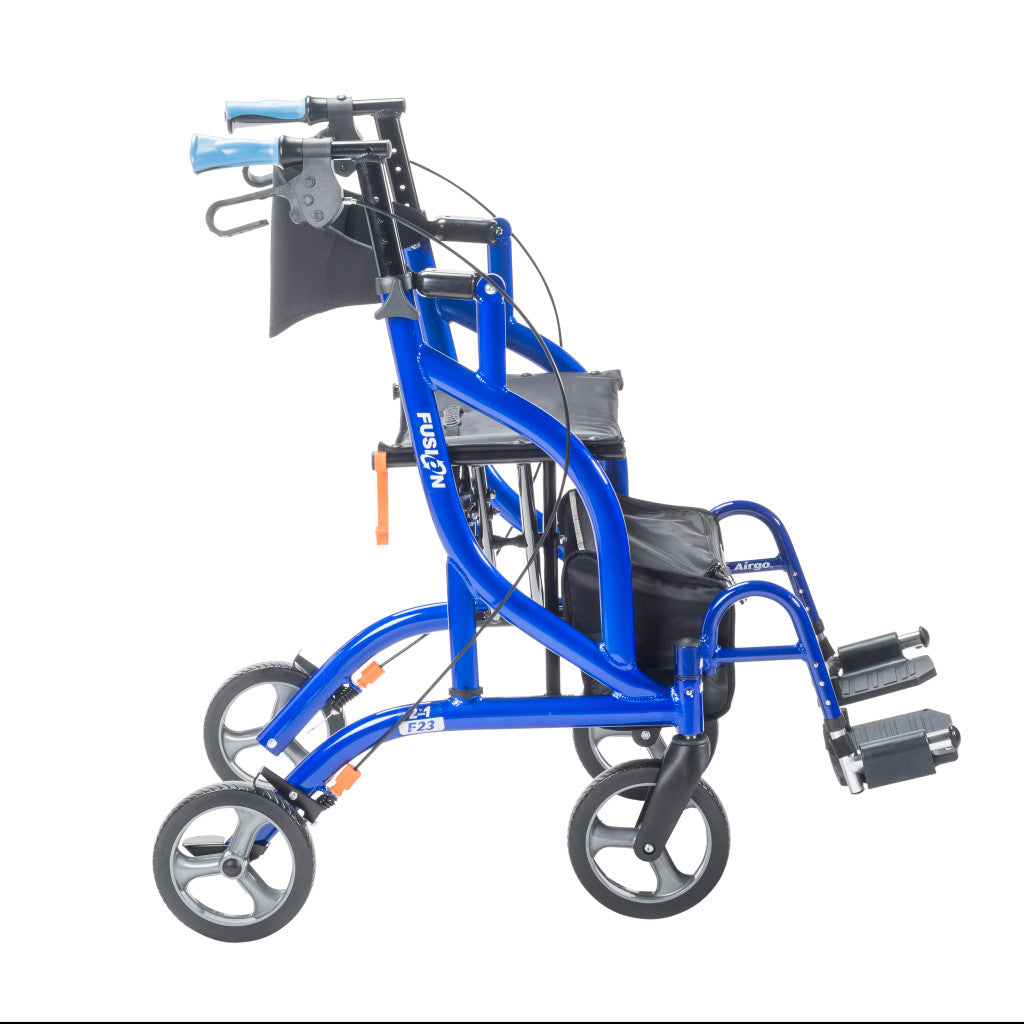 Airgo Fusion F23 Side-Folding Rollator & Transport Chair - BeHope