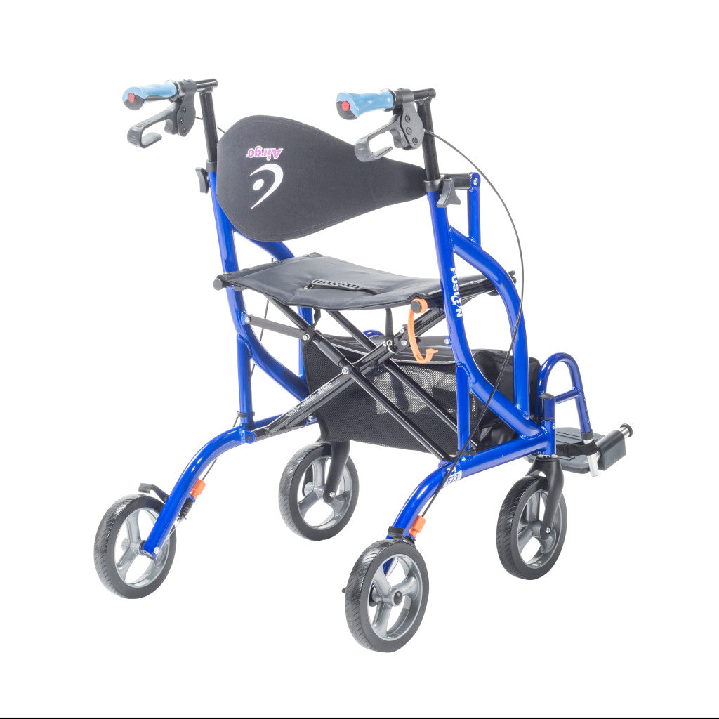 Airgo Fusion F23 Side-Folding Rollator & Transport Chair - BeHope