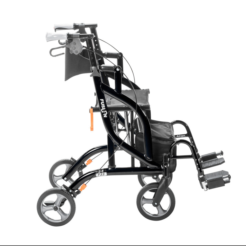 Airgo Fusion F23 Side-Folding Rollator & Transport Chair - BeHope