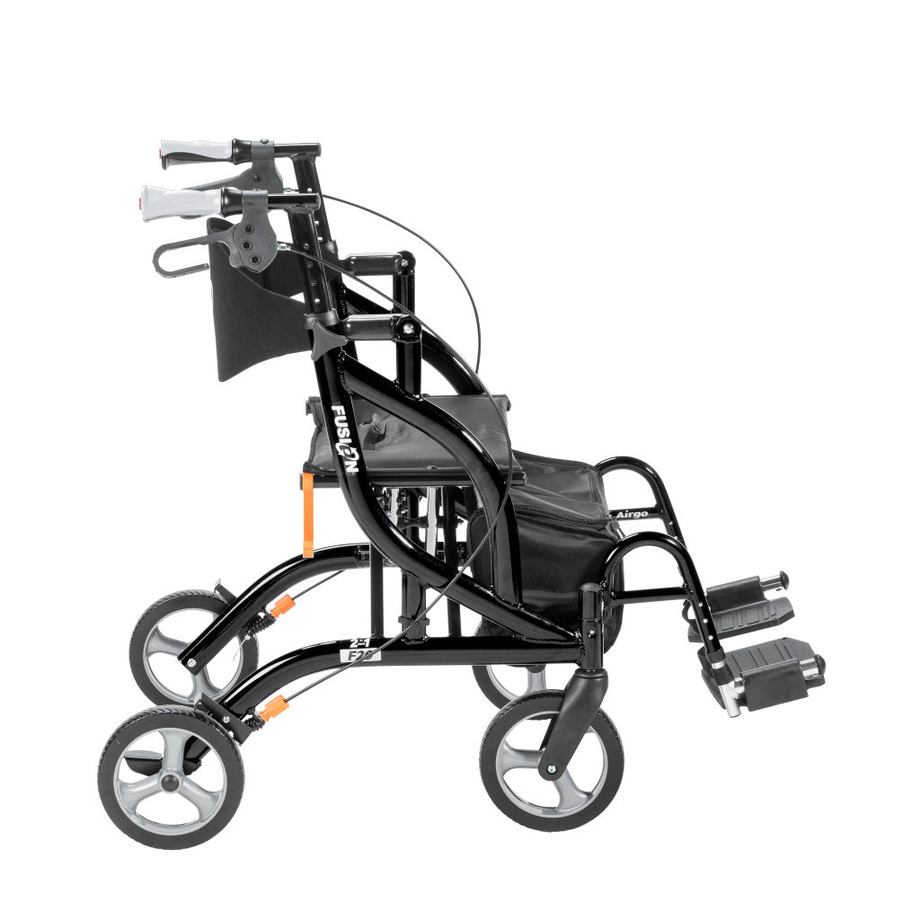 Airgo Fusion F20 Side-Folding Rollator & Transport Chair - BeHope
