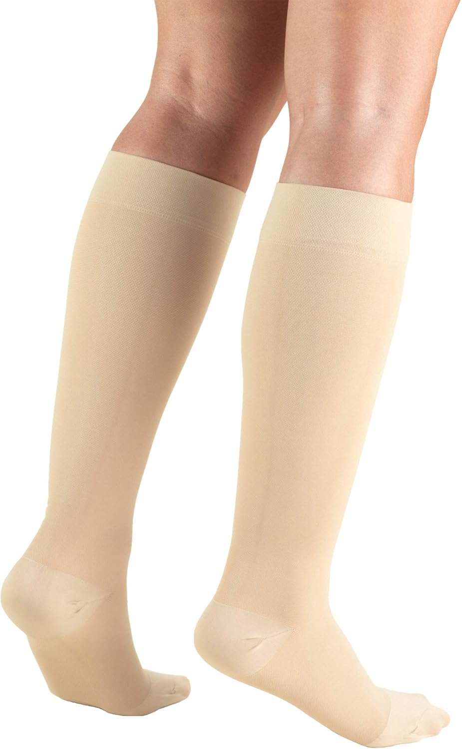 Truform 20-30 mmHg Compression Microfiber Stockings for Men and Women (Pack of 2)