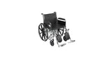 Sentra Ec Heavy Duty Wheelchair, Detachable Desk Arms, Elevating Leg Rests, 24"seat - BeHope