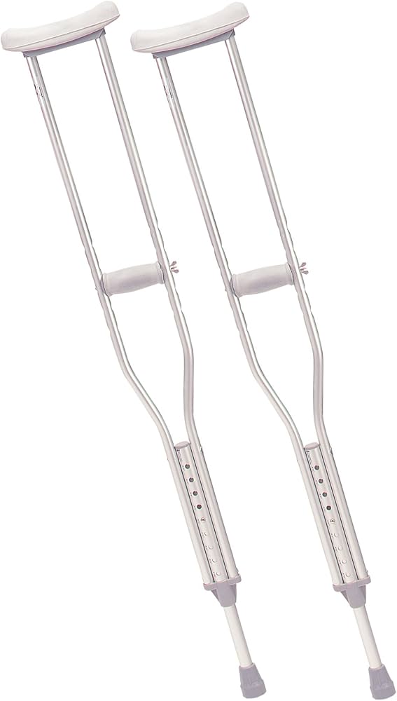 Retail Packaged Aluminum Crutches With Accessories - BeHope