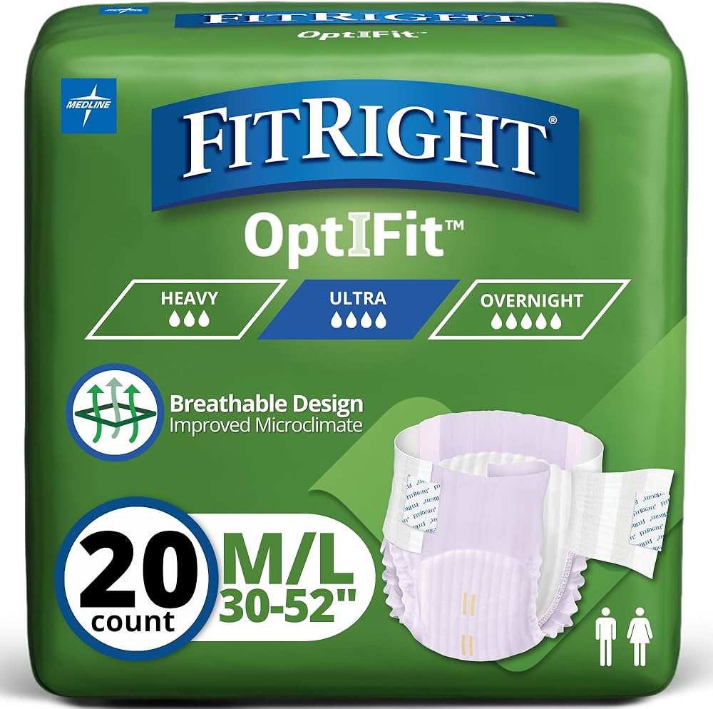 Fitright Stretch Ultra Day Brief, Traditional Cut, Size 3 X-large 58"-73" Waist, Bags Of 15 Case/60 Each - Behope