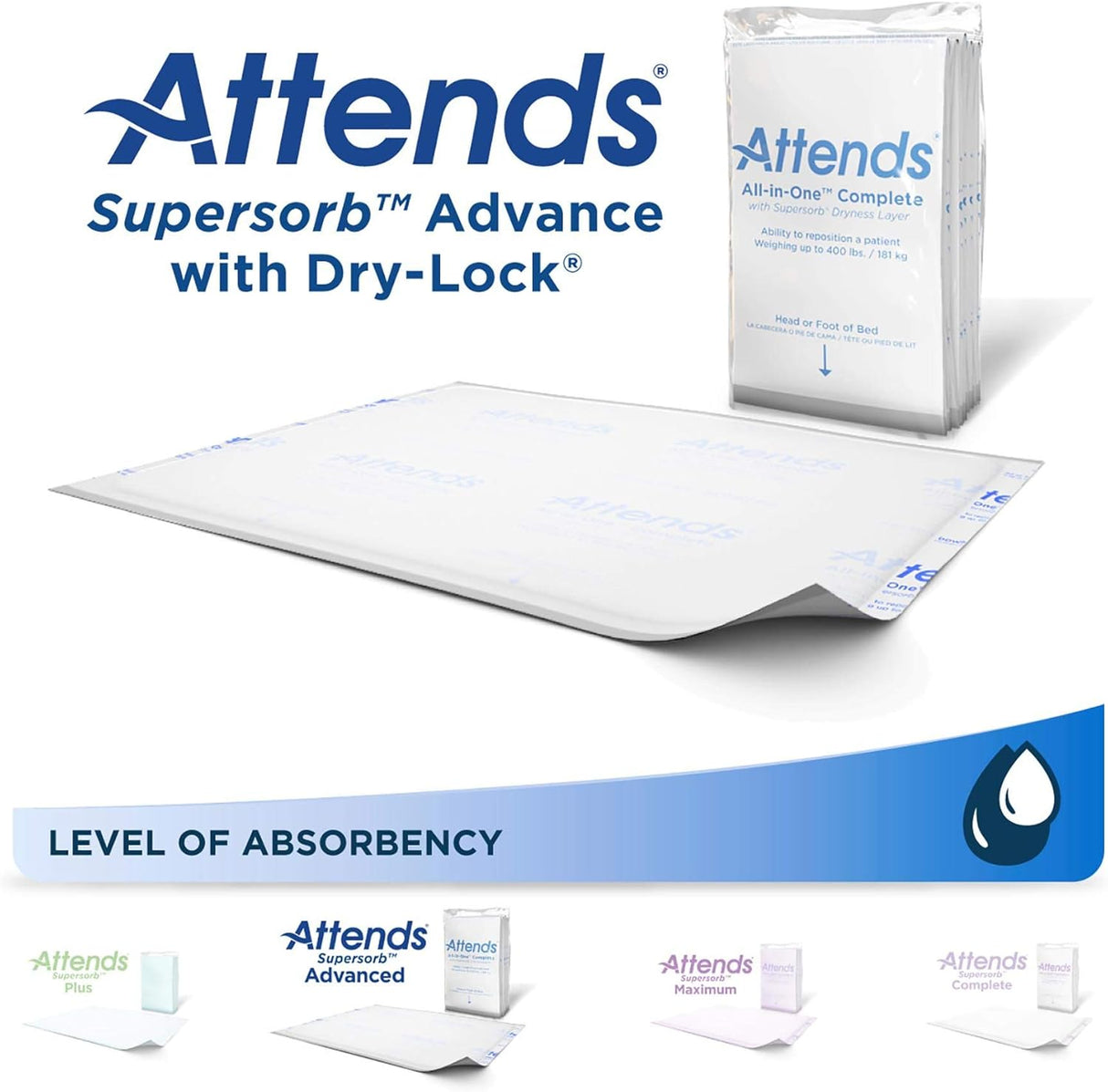 Asiste a Supersorb Advanced Underpads