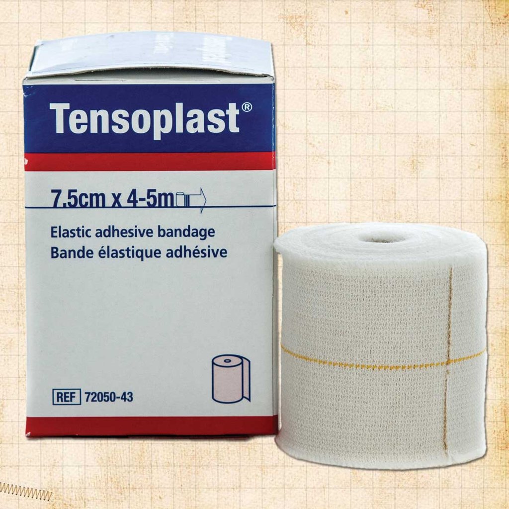 Bande adhésive de support Tensoplast Ea/1, taille 7,5 cm x 4,5 m