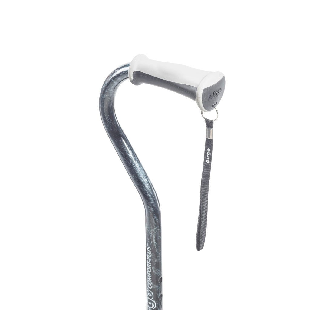 Airgo Comfort-Plus Aluminum Cane,  Offset Handle - BeHope