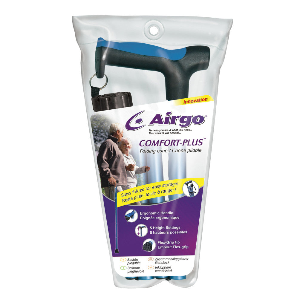 Airgo Comfort-Plus Folding Cane - BeHope