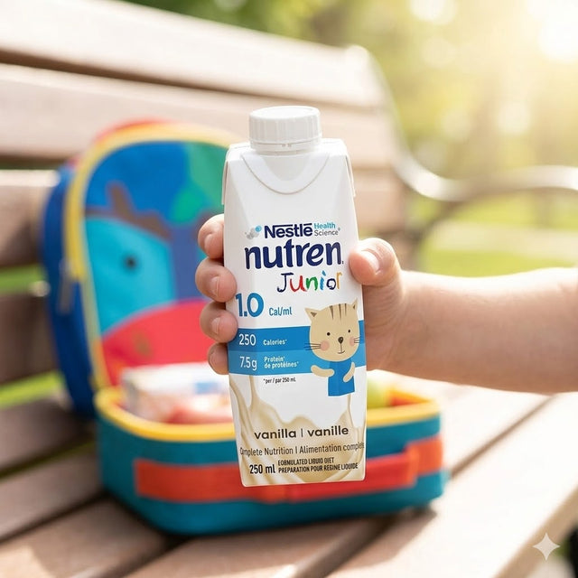 Nestlé Nutren Junior 1.0 Vanilla (250ml Tetra-pak, Case of 24) - BeHope