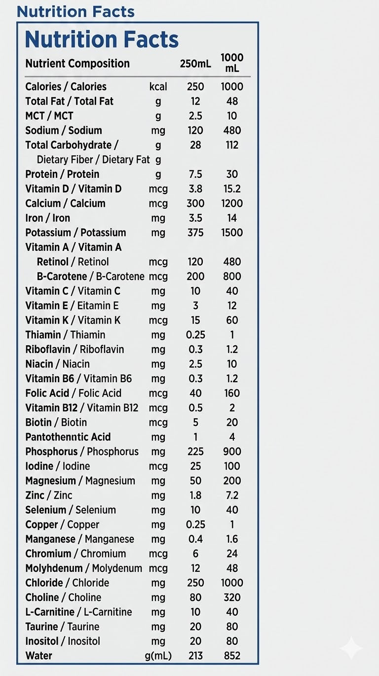 Nestlé Nutren Junior 1.0 Vanilla (250ml Tetra-pak, Case of 24)