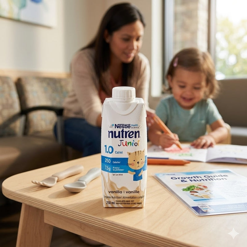 Nestlé Nutren Junior 1.0 Vanilla (250ml Tetra-pak, Case of 24) - BeHope