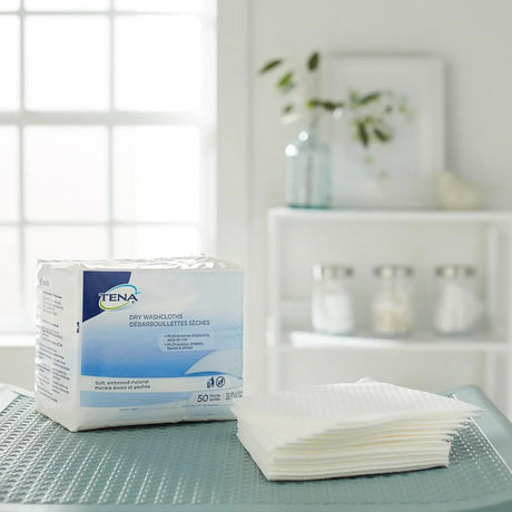 TENA Dry Washcloths